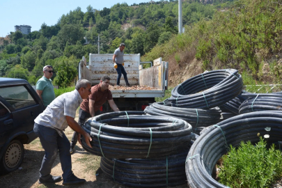 Antalya’da üreticiye sulama borusu desteği