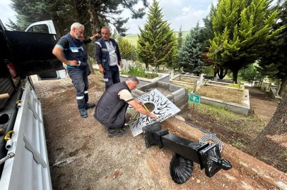 Büyükşehir, mezarlıkların su altyapısını güçlendiriyor